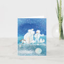 Search for polar bear penguin cards Winter