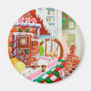 Search for gingerbread man magnets Candy cane