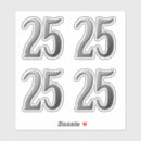 Search for number five stickers Silver