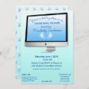 Search for long distance baby boy shower invitations Blue