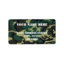 Search for camoflauge return address labels Army