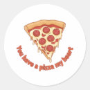 Search for pizza puns stickers Pizza my heart