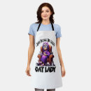 Search for crazy cat lady aprons Funny