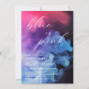 Search for pink and blue gender reveal invitations Smoke