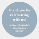 Search for blue baby shower thank you stickers Boy or girl