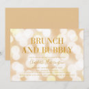 Search for bokeh bridal shower invitations Champagne