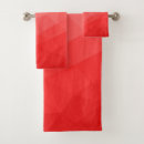 Search for modern geometric bath towels Red