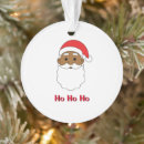 Search for african american santa ornaments Black santa claus