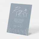 Search for ring hunt signs Blue and white