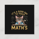 Search for math teacher business cards Student