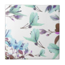 Search for blue floral pattern tiles Pastel