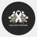 Search for lung cancer ribbon stickers Support
