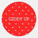 Search for giddy up stickers Cowboy