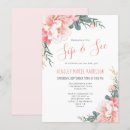 Search for pink gold floral baby shower invitations Eucalyptus