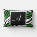 Search for green zebra pillows Chic
