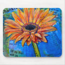 Search for gerbera daisy mousepads Blue