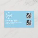 Recherche de bleu de ciel cartes visite Code qr