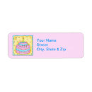 Search for birthday cake return address labels Happy