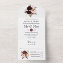 Recherche de bordeaux et blanc mariage invitations Rougir