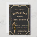 Recherche de roaring 20s anniversaire invitations Vintage