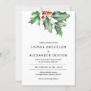 Search for holly wedding invitations Greenery