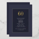 Search for foil 60th birthday invitations Real gold foil