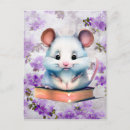 Search for cute mouse postcards Watercolor