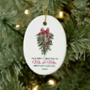 Search for pine ornaments Just married
