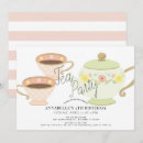 Recherche de tasse de thé invitations Élégant