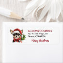 Search for chihuahua return address labels Merry christmas