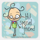 Search for special friend stickers For her
