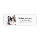 Search for papillon return address labels Puppy
