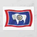 Recherche de drapeau wyoming cartes postales États unis