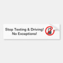 Search for no texting bumper stickers Car