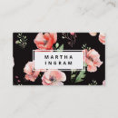 Recherche de belles fleurs cartes visite Moderne