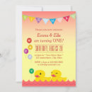 Search for rubber duck birthday invitations Cute