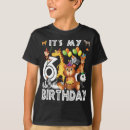 Search for 6th birthday kids tshirts 6 years old birthday