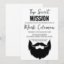 Search for your boss invitations Black and white