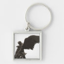Search for spirits square keychains Feathers