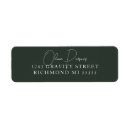 Search for moss return address labels Elegant
