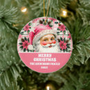 Recherche de vintage santa ornaments Rose