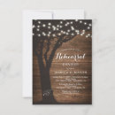 Search for country rehearsal dinner invitations String lights