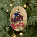 Search for horseback riding ornaments Girl
