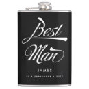 Search for best man flasks Black and white