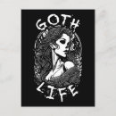Recherche de conception de crâne cartes postales Gothique