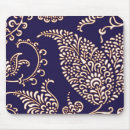 Recherche de paisley floral tapis souris Bleu