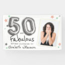 Search for fabulous 50 birthday party banners Trendy