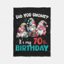 Search for 70th birthday blankets Design