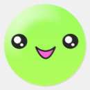 Recherche de fruit kawaii autocollants Vert