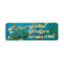 Search for fine art return address labels Vincent van gogh